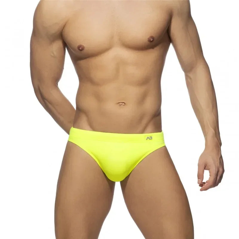 Solid Push up Men Neon Swim Bikni Brief Trunks Sexy Swimwear Beach Sur Solid Push up Men Neon Swim Bikni Brief Trunks Sexy Swimwear Beach Sur