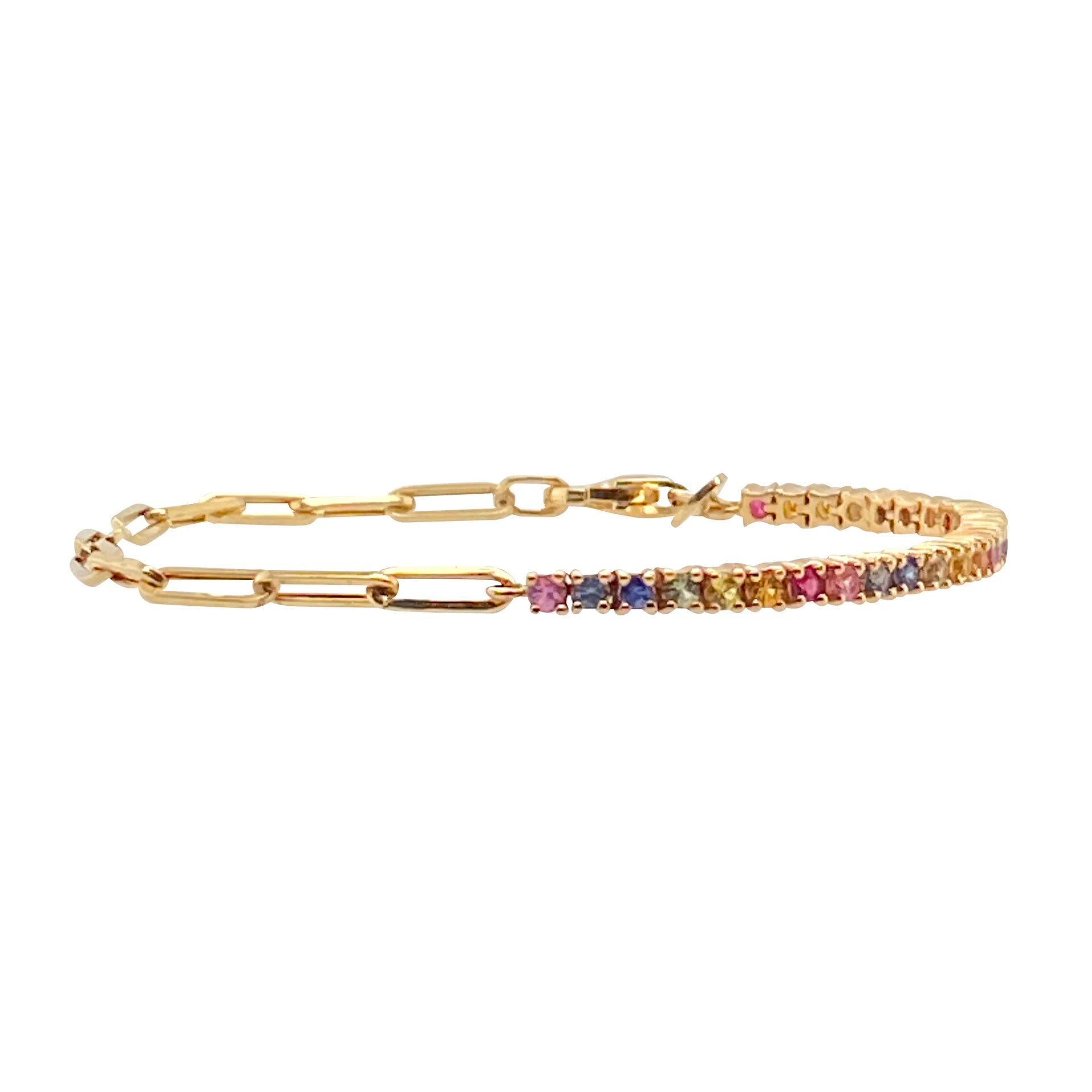 Cubic Zirconia Gold Color Tennis Bracelets For Women Girls Chain Bracelets Jewelry