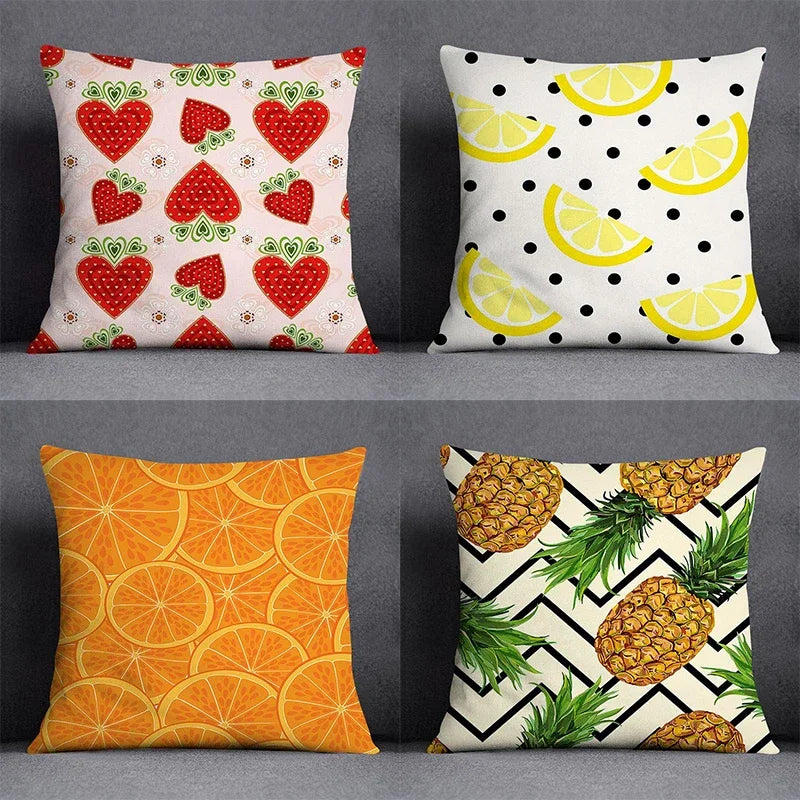 Fruit pattern Home Decoration pillowcase Living Room Sofa Seat Office  Cushion  cover