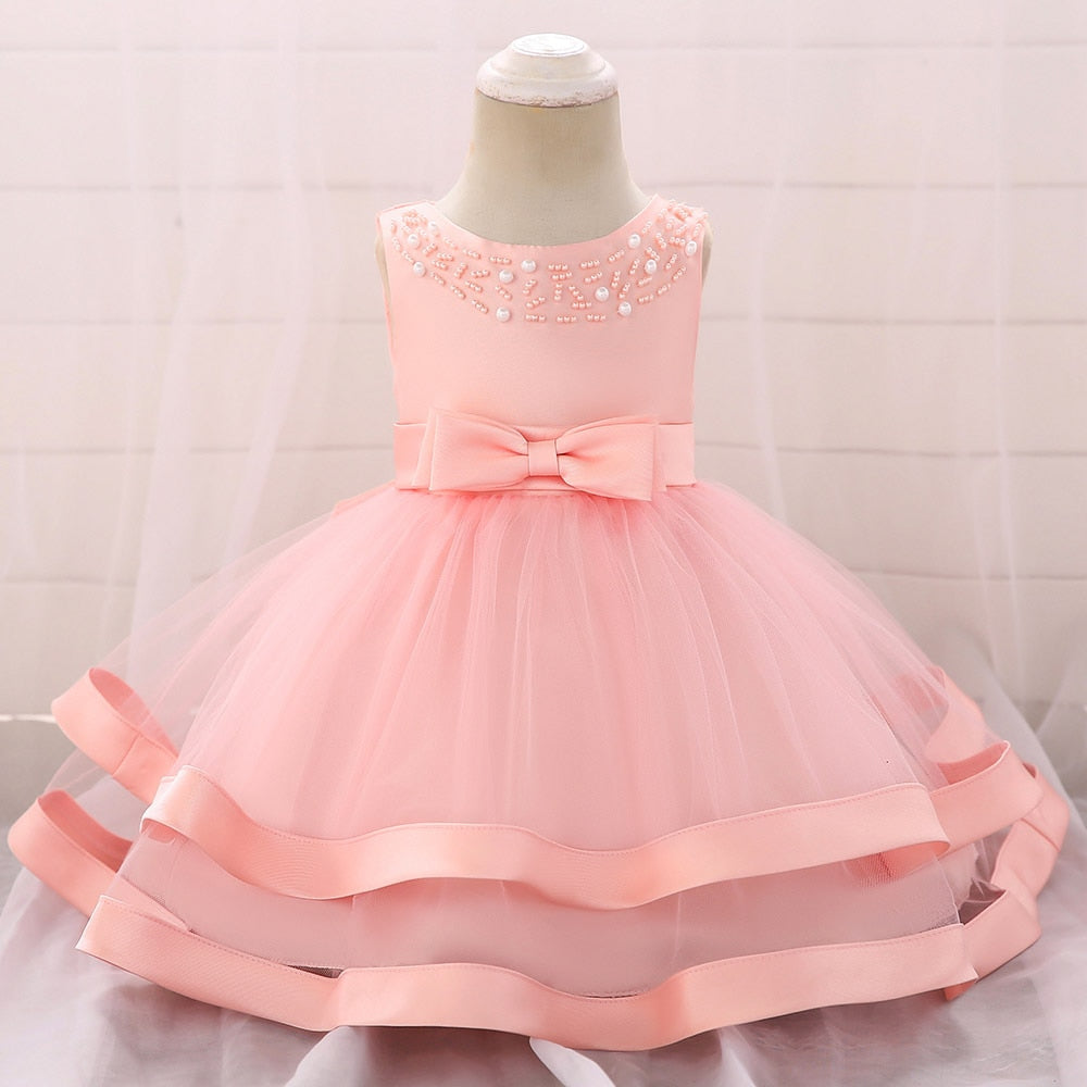 Toddler Baby Girl Summer Dress Infant Princess Dress 1 Year Birthday B