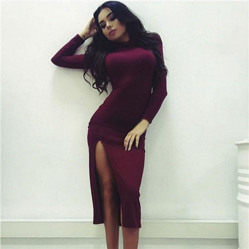 navy blue dress for baby girl v28 Sweater Dress for Women Ribbed Knit Fitted midi Sexy Fall Winter Bodycon  Cowl Neck Dresses (X-Small, Beige) at Amazon Women's Clothing store main image 1
