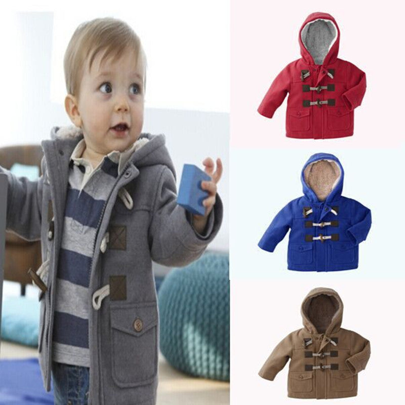 Children outerwear Coat Kids Jackets for Boy Girls Winter Jacket Warm Hooded Children Clothing gray Khaki red - CelebritystyleFashion.com.au online clothing shop australia