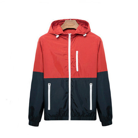 spring new men's jacket sportswear Men Fashion Thin Windbreaker jacket Zipper Coats Outwear men's clothing - CelebritystyleFashion.com.au online clothing shop australia