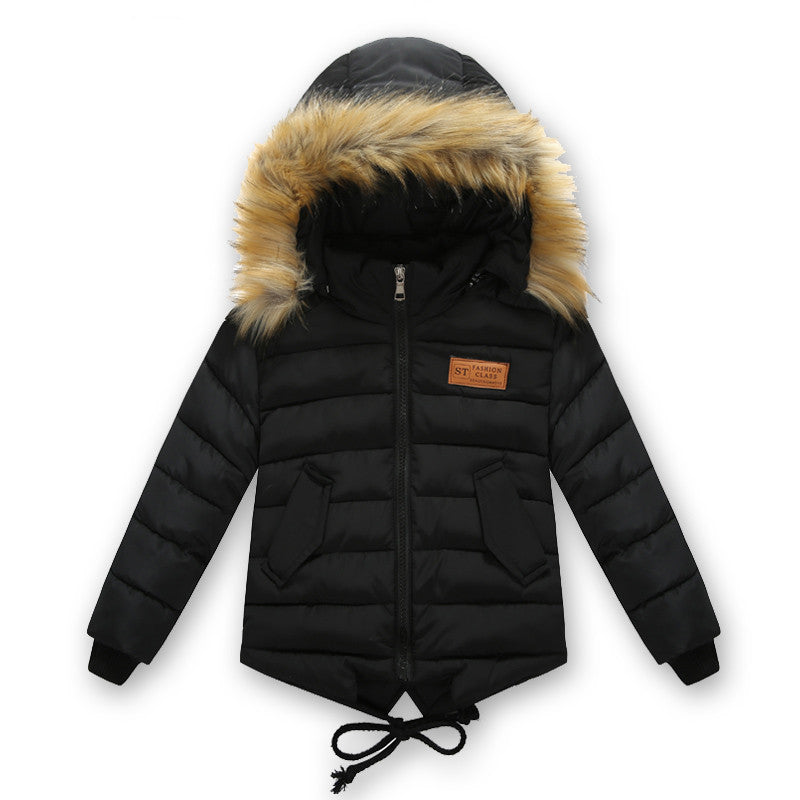 Children's clothing male winter cotton-padded jacket down cotton wadded jacket thickening boys girls thicken Hooded coat - CelebritystyleFashion.com.au online clothing shop australia