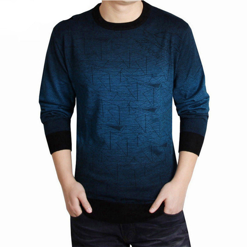 Cashmere Sweater Men Brand Clothing Mens Sweaters Fashion Print Hang Pye Casual Shirt Wool Pullover Men Pull O-Neck Dress T - CelebritystyleFashion.com.au online clothing shop australia