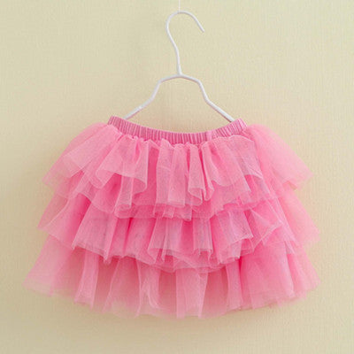 2-10Y New Fashion Children Girl Tutu Skirts Baby Ballerina Skirt Kids Chiffon Fluffy Casual Candy 7 Color Skirt - CelebritystyleFashion.com.au online clothing shop australia