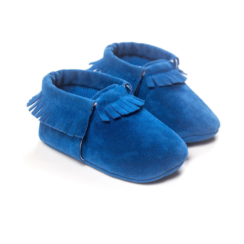 New PU Suede Leather Newborn Baby Boy Girl Baby Moccasins Soft Moccs Shoes Bebe Fringe Soft Soled Non-slip Footwear Crib Shoe - CelebritystyleFashion.com.au online clothing shop australia