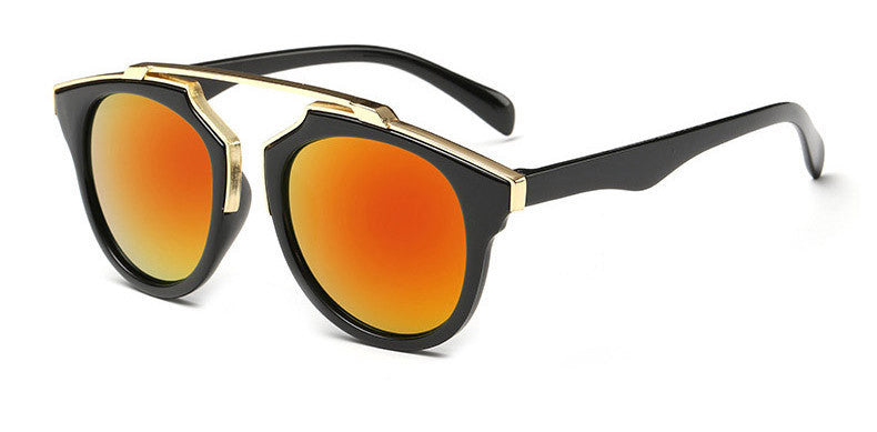 High quality women brand designer sunglasses round mirrored shades cat eye glasses ss206 - CelebritystyleFashion.com.au online clothing shop australia