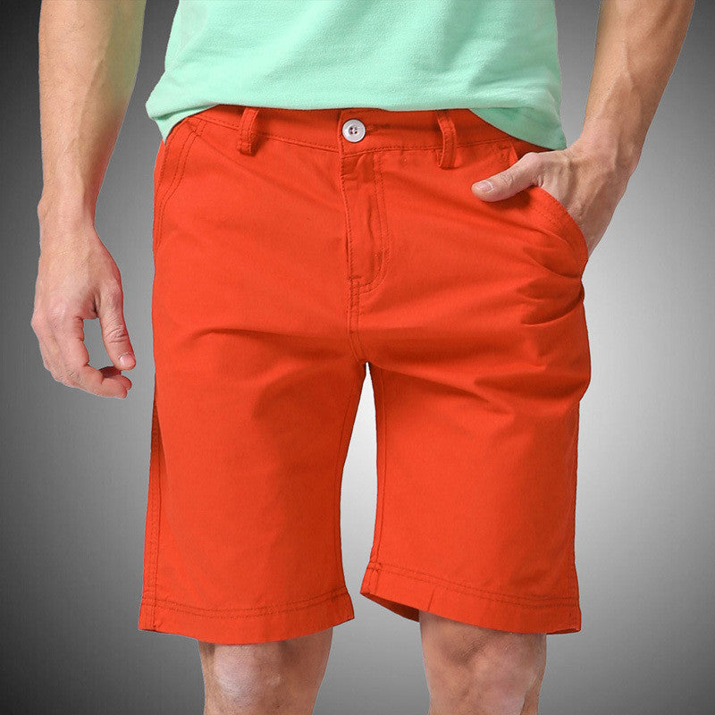 Men Shorts Straight Knee Length Zipper Shorts Plus Size Brand Fashion Casual Bermuda Masculina White Black Green Red Y1030 - CelebritystyleFashion.com.au online clothing shop australia