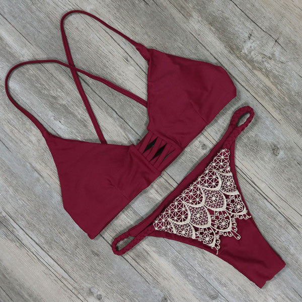 Swimwear Bandage Bikini Sexy Beach Swimwear Women Swimsuit Bathing Suit Brazilian Bikini Set maillot de bain Biquini - CelebritystyleFashion.com.au online clothing shop australia