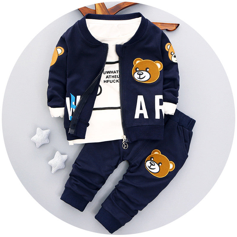 baby boys clothing set Autumn fashion style cotton coat with pants baby clothes A082 - CelebritystyleFashion.com.au online clothing shop australia