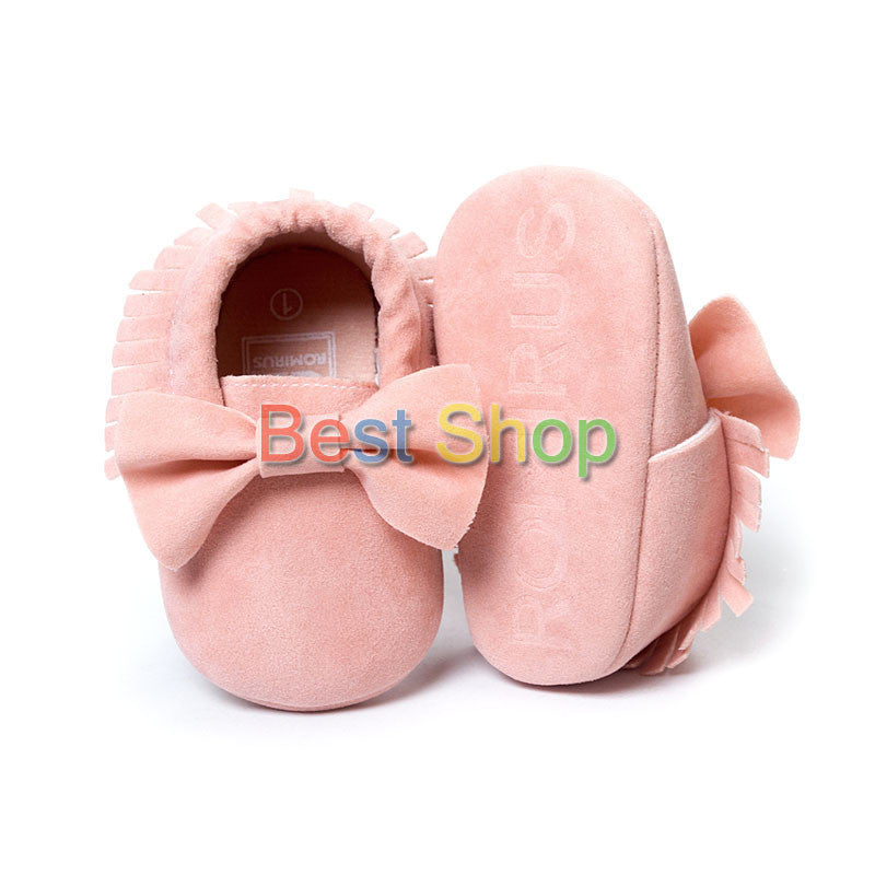 Cute Butterfly-knot Tassels Baby Moccasin Quality Infant Babies First Walkers Newborn Footwears Indoor Boots - CelebritystyleFashion.com.au online clothing shop australia