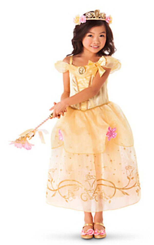 New Girls Party Dresses Kids Summer Princess Dresses for Girls Cinderella Rapunzel Aurora Belle Cosplay Costume Wedding Dresses - CelebritystyleFashion.com.au online clothing shop australia