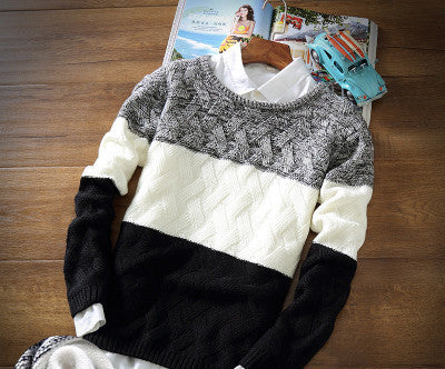 winter pullover sweater brand knitting long sleeve O-neck Slim Korean fashion clothes men sweater MY13 - CelebritystyleFashion.com.au online clothing shop australia