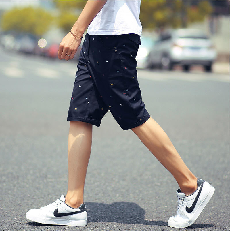 brand mens shorts print casual Men's shorts fashion cotton shorts shorts khaki white green - CelebritystyleFashion.com.au online clothing shop australia