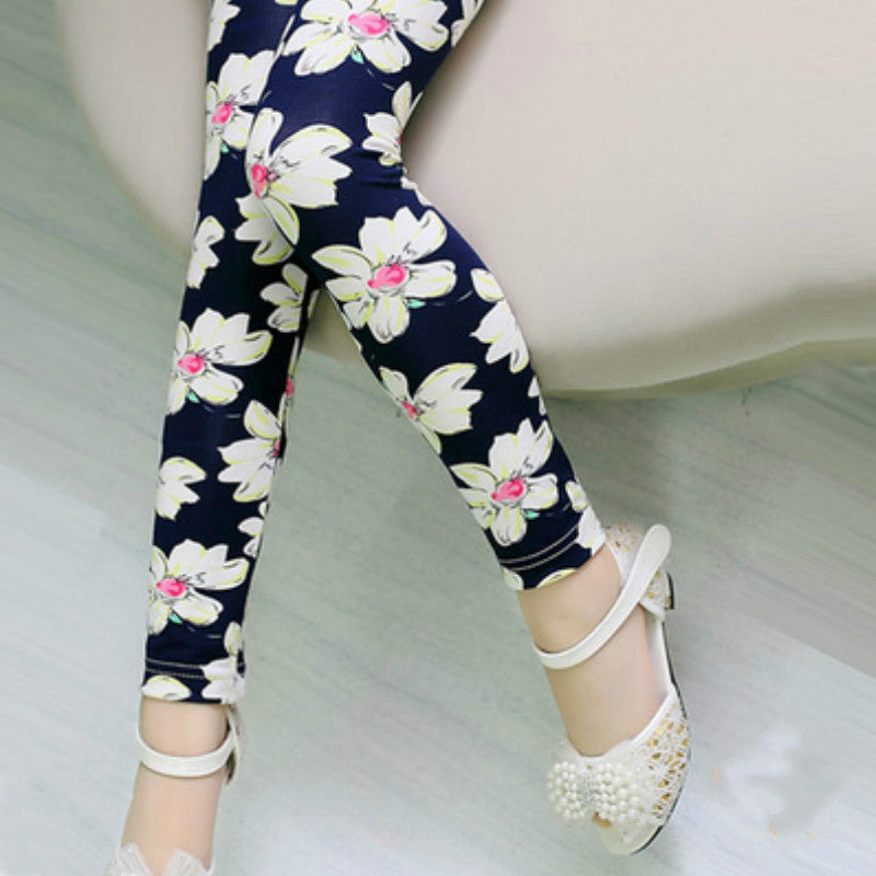 Girls Leggings Brand Children Leggings Spring Summer Print Color Skinny Kids Leggings for Girls Pants 18Colors - CelebritystyleFashion.com.au online clothing shop australia