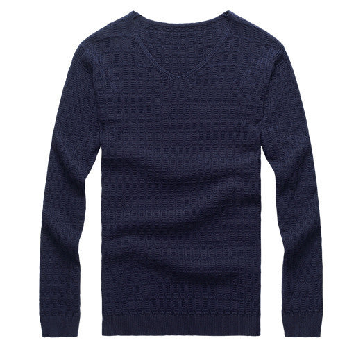 Solid Color Pullover Men V Neck Sweater Men Long Sleeve Shirt Mens Sweaters Wool Casual Dress Brand Cashmere Knitwear Pull Homme - CelebritystyleFashion.com.au online clothing shop australia