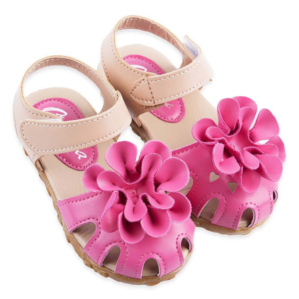 Summer Cool PU Leather Flower Design Skidproof Sandals Shoes for Baby Girls Cute Beauty Princess Design - CelebritystyleFashion.com.au online clothing shop australia