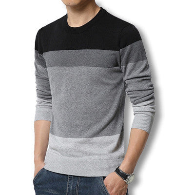 Men Pullover Casual Autumn Men's Sweater Slim Fit Brand Fashion Pullover O Neck Sweater Plus Size Best Quality - CelebritystyleFashion.com.au online clothing shop australia