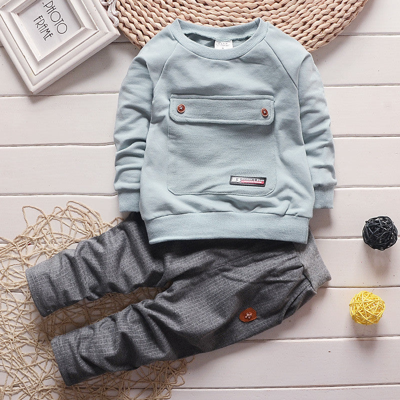 2 Pcs Fashion Boys Children Sets Spring Autumn Cotton Children Toddler Boys Clothing Outfits Baby Clothes Suit 1392 - CelebritystyleFashion.com.au online clothing shop australia