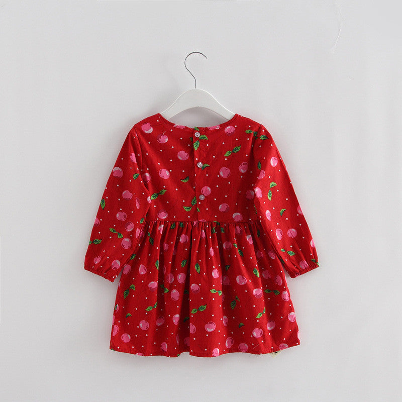 Autumn Long Sleeve Girl Dress Spring New Casual Style Baby Girl Dresses Girls Clothes Summer Dress for Kids Clothes 8 Colors - CelebritystyleFashion.com.au online clothing shop australia