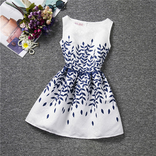 New Baby Girls Full Butterfly Print Dress 6 to 12 Years Kids Sundress for Girls Clothing Summer - CelebritystyleFashion.com.au online clothing shop australia