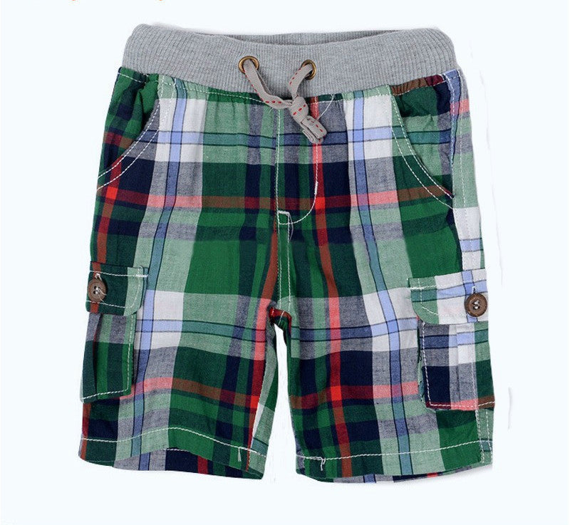 Baby fashion summer children's clothing plaid baby boy shorts baby boy pants three color options 2-6 years - CelebritystyleFashion.com.au online clothing shop australia