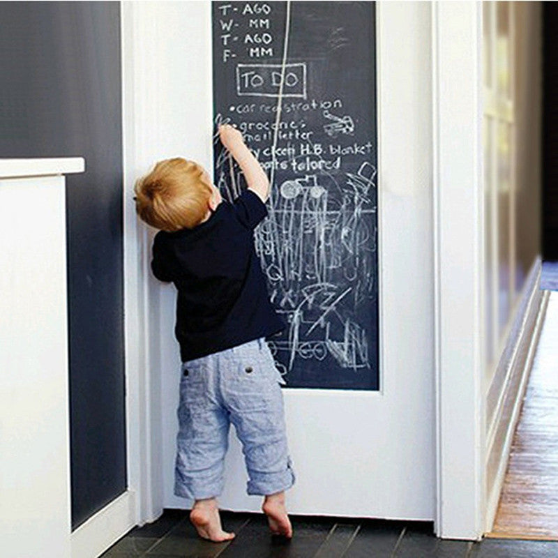 1pcs Wall Sticker Creative Chalkboard Sticker Removable Blackboard Wall Stickers for Kids Rooms Home Decor With Regular Chalks
