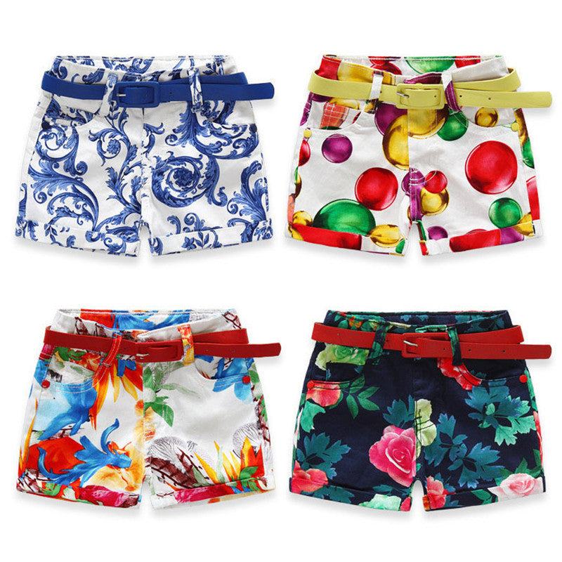 Flower Baby Girls Casual Pants Children Shorts costume Capris Beach Pants Kids Shorts Girls Shorts - CelebritystyleFashion.com.au online clothing shop australia