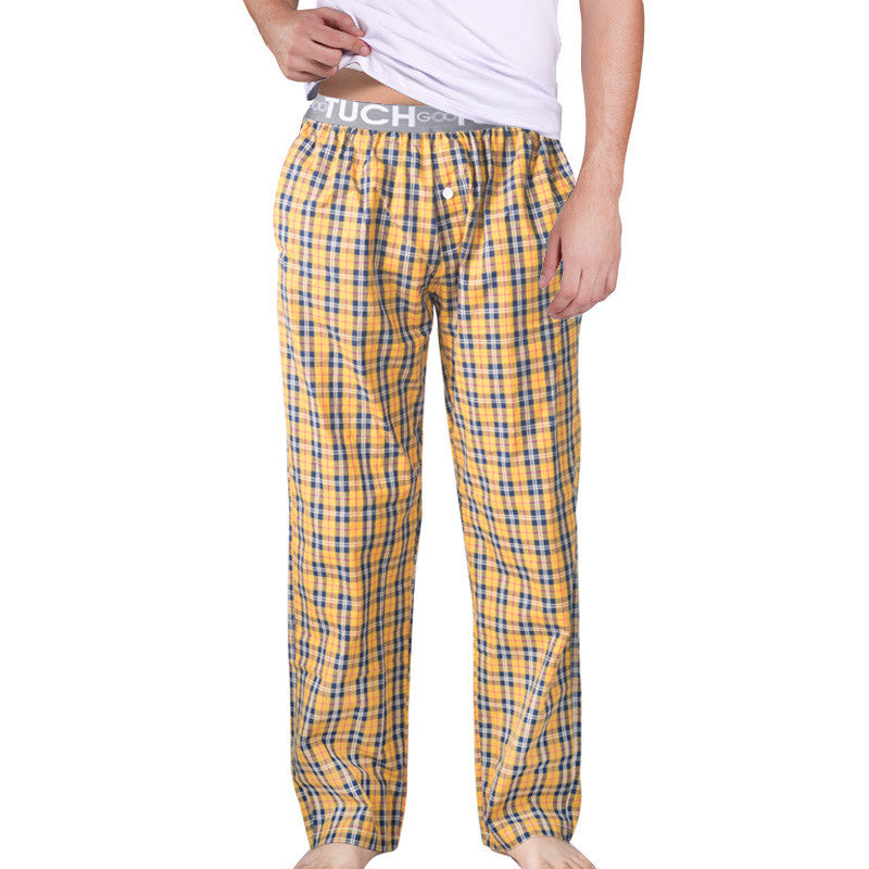 Men's Sleep Bottoms Pajama Pants Men Underwear Trousers Plaid Mens Lounge Pants - CelebritystyleFashion.com.au online clothing shop australia
