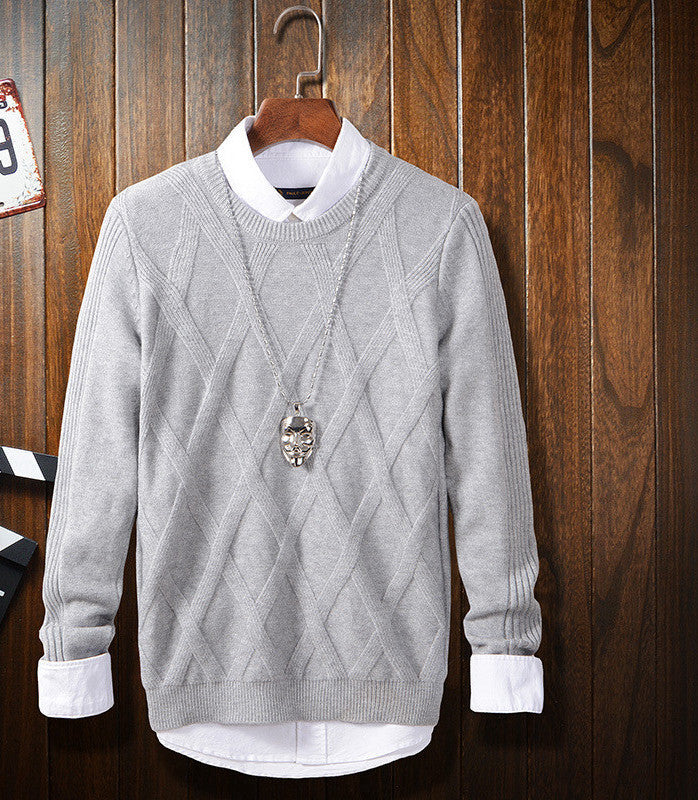 Autumn Winter Brand Men Sweaters Cashmere Wool Pullovers Knitting Thick Warm Designer Slim Fit Casual Knitted Man Knitwear - CelebritystyleFashion.com.au online clothing shop australia