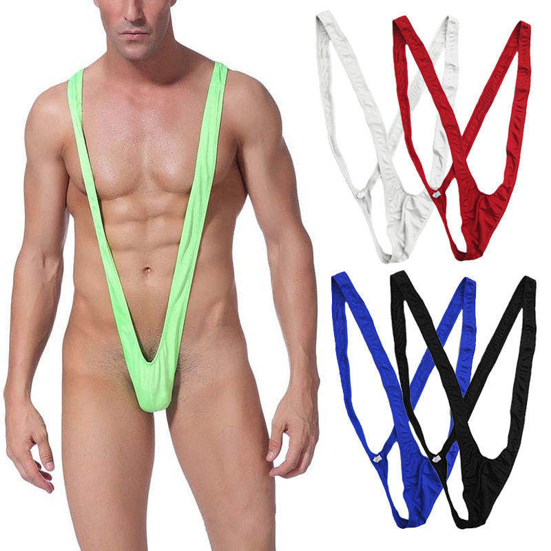 Borat Mankini Green Swimwear Men Swimsuit Gay Sexy Underwear Thong Man Bikini Blue Black Orange Funny Movie Cosplay Costume - CelebritystyleFashion.com.au online clothing shop australia