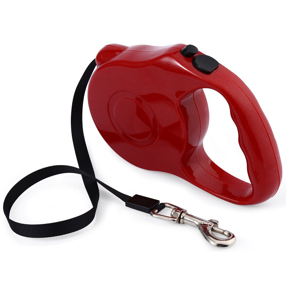 5m 3m Retractable Dog Leash Lead Onehanded Lock Training Pet Puppy Wa