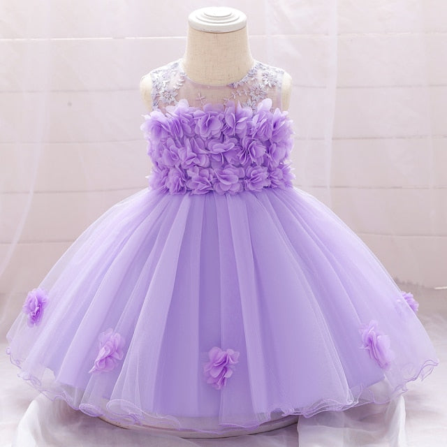 Toddler Girl Princess Dresses Baby Girl Dress Birthday Dress Christening Gown Infant Party Clothes Baby