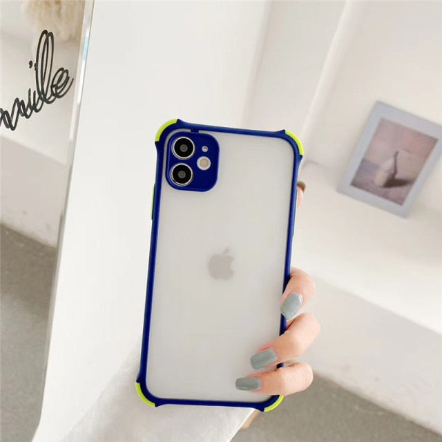 Airbag Shockproof Silicone Case For Xiaomi Mi 10T Pro 10 Lite Poco X3 NFC 11 Prime 10s Redmi 9A 9C Note 9 8 7 9S 8T Matte Cover