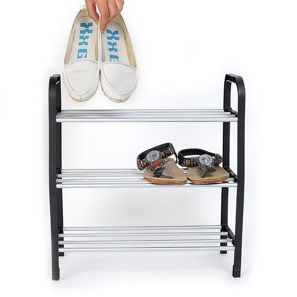 Superior 3 Tiers Plastic Shoes Rack Storage Organizer Stand Shelf Holder Unit Light BS
