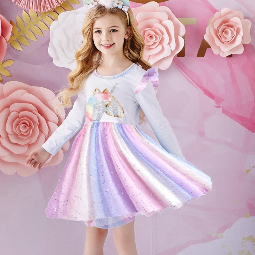 Girls Dress Autumn Winter Kids Casual Long Sleeve Dress for Girl Unico Girls Dress Autumn Winter Kids Casual Long Sleeve Dress for Girl Unico