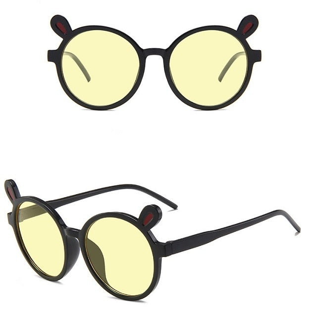 Summer Girl Boys Cute Sunglasse Animal Cartoon Flower Wings Outdoor Children Lovely Vintage Sunglasses Protection Classic Kids