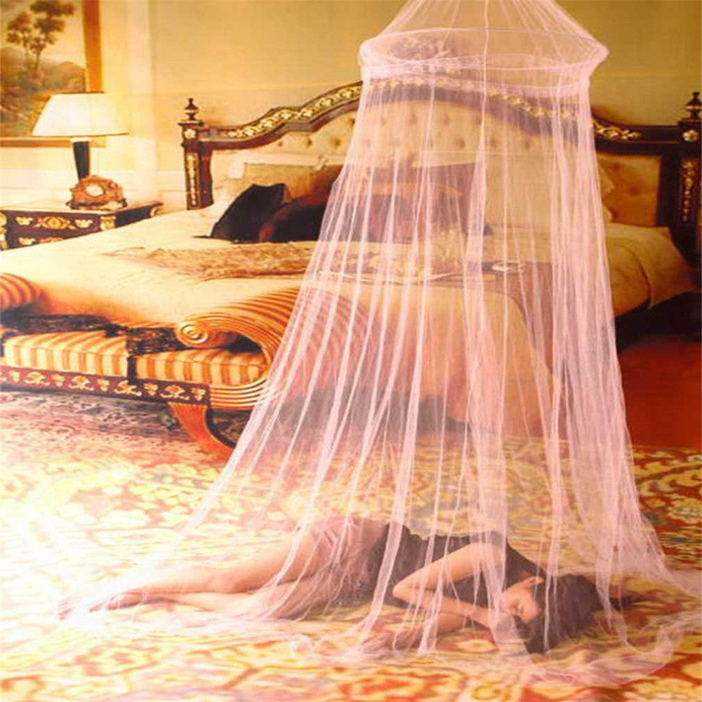 Universal Elegant Round Lace Insect Bed Canopy Netting Curtain Dome Polyester Bedding Mosquito Net Home Furniture