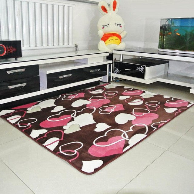 Soft Anti-skid thickening Coral Fleece Carpet for Living Dining Bedroom home decor floor carpet size 40*60 50*80 60*90 80*120cm