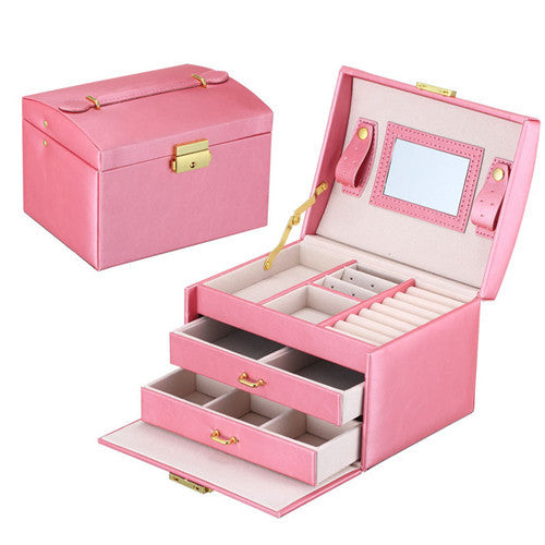 Beauty Vanity Cosmetic Case Birthday Gift Makeup Organizer Storage Travel Train Cases Lipstick Storage Organizer Bag Makeup Case