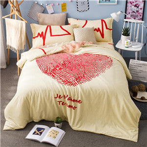 Bohemian bedding set queen double size sheet+duvet cover+pillowcase 4pcs cotton bedlinen sets
