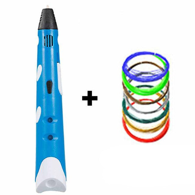 Myriwell MR RP-100A Magic 3d printer pen Drawing 3D Pen With 3Color ABS filaments 3D Printing 3d pens for kids birthday present