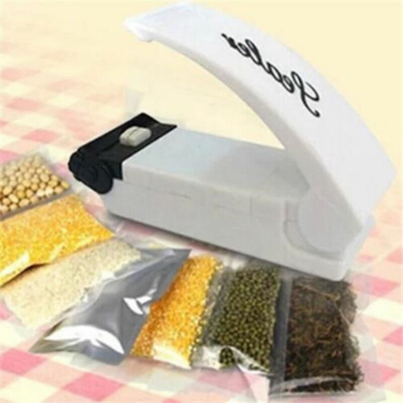 3V Household Sealer Portable Heat Sealing Machine mini Vacuum Food Bag Clips