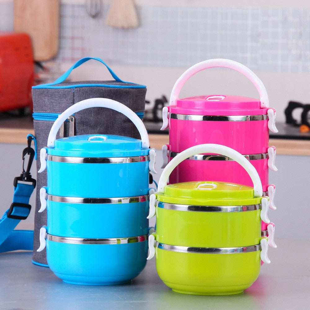 Korean Stainless Steel Thermos Bento Lunch Box for Kids Thermal Food Container Food Box Lunchbox Portable