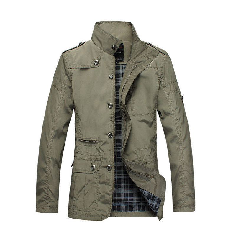 Fashion Thin Men Jacket Coat Sell Casual Wear 5XL Comfort Autumn Overcoat Outwear Necessary - CelebritystyleFashion.com.au online clothing shop australia