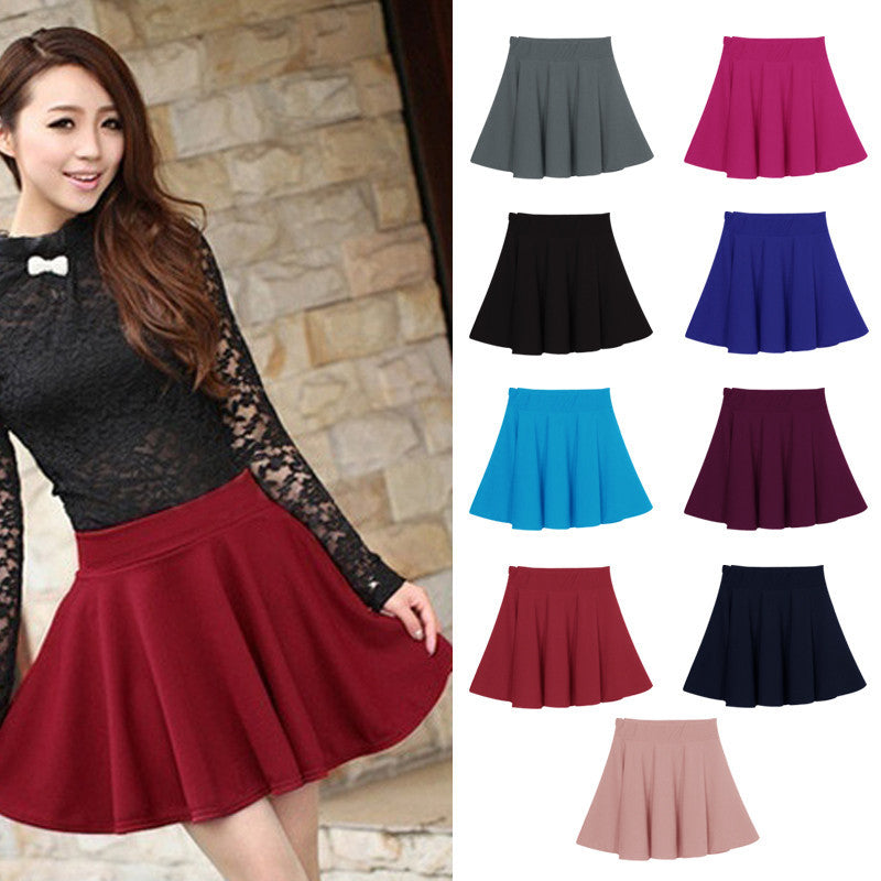 New Women Skirt Sexy Mini Short Skirt Fall Skirts Womens Stretch High Waist Pleated Tutu Skirt - CelebritystyleFashion.com.au online clothing shop australia