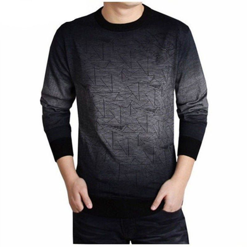 Cashmere Sweater Men Brand Clothing Mens Sweaters Fashion Print Hang Pye Casual Shirt Wool Pullover Men Pull O-Neck Dress T - CelebritystyleFashion.com.au online clothing shop australia