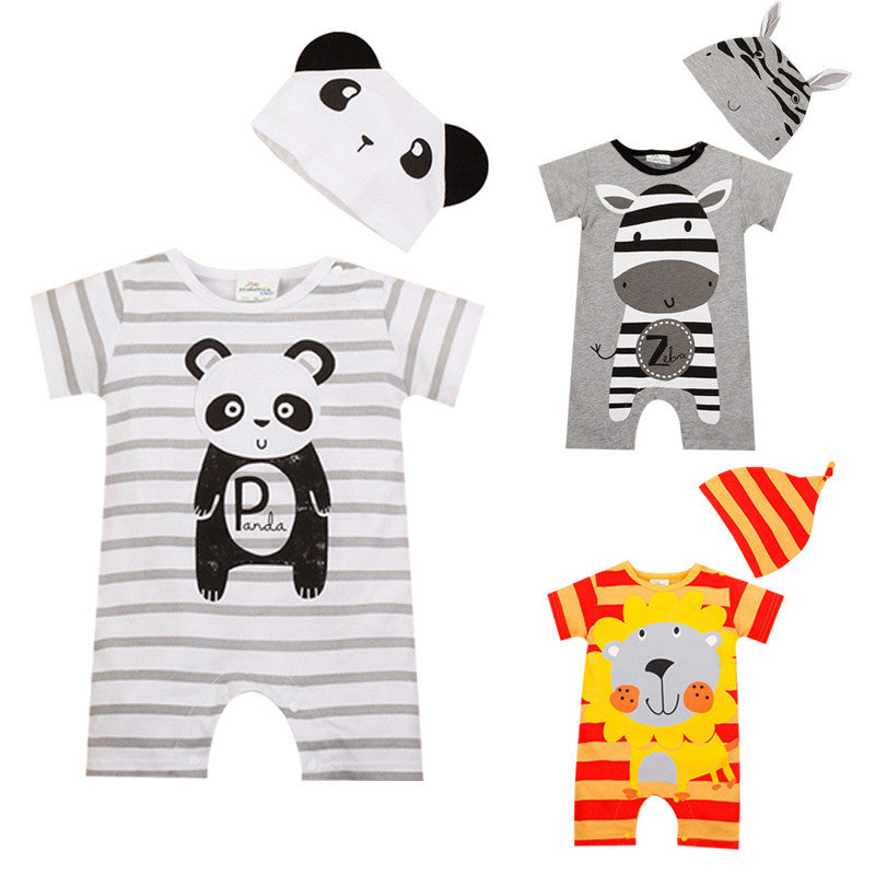 Baby Boy Rompers Summer Baby Girl Clothing Sets Short Sleeve Newborn Baby Clothes Roupa Bebes Infant Jumpsuit Baby Boys Clothes - CelebritystyleFashion.com.au online clothing shop australia