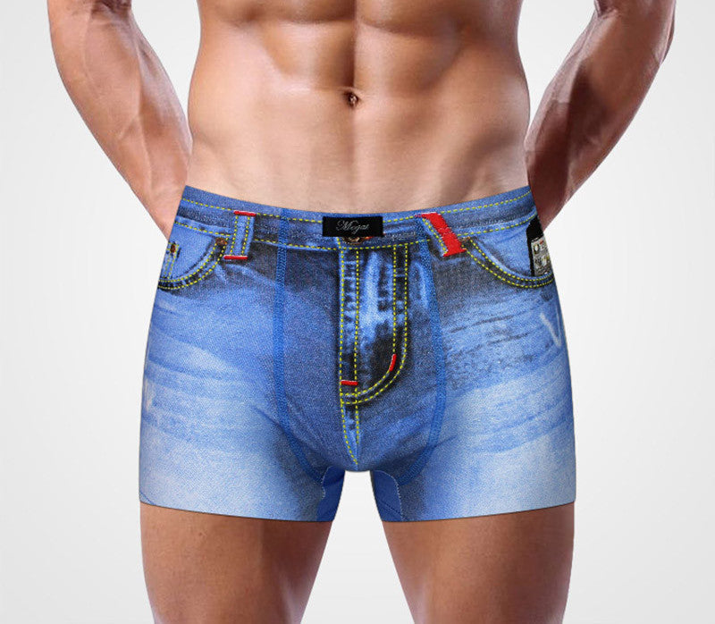 Male Print cowboy underwear cotton boxers panties breathable men's underpants underwear trunk brand shorts man boxer 4 colors - CelebritystyleFashion.com.au online clothing shop australia